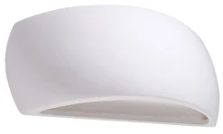 Wandleuchte Keramik 32 cm Up Down bemalbar Weiß