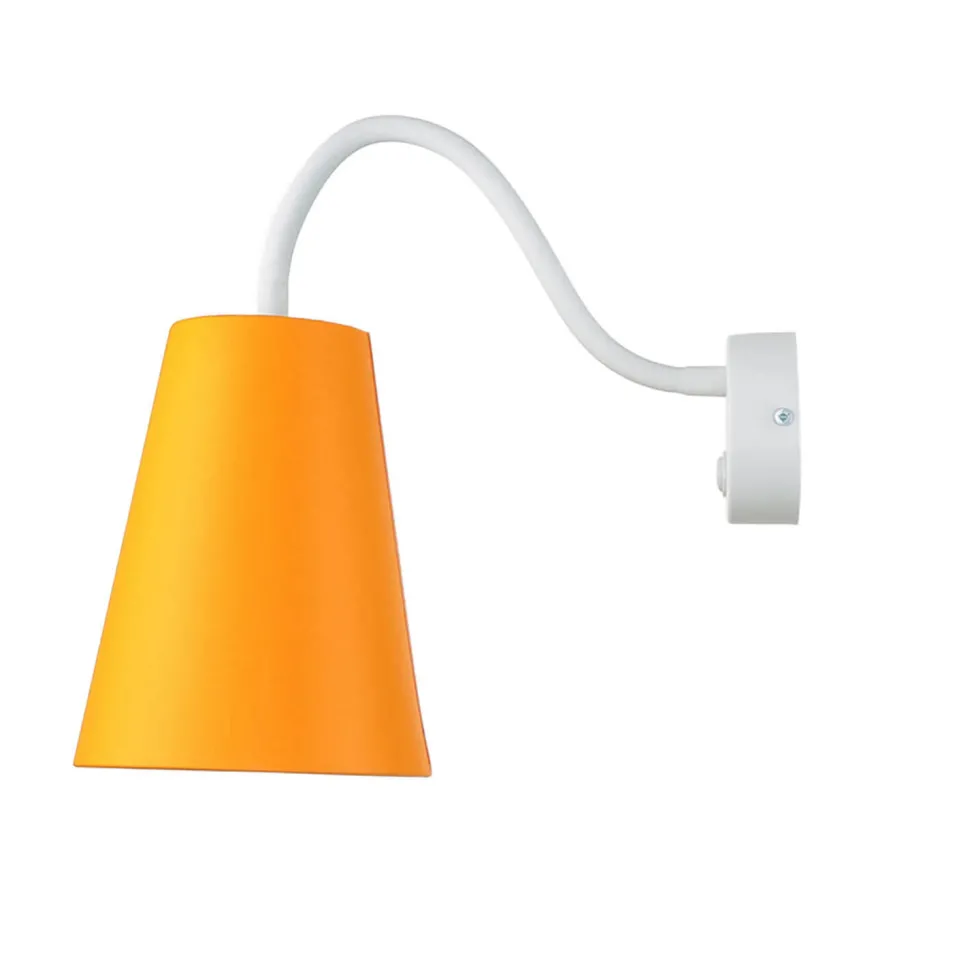 Wandleuchte Kinderzimmer Orange Metall 3flmg Ø13cm