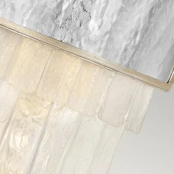 Wandleuchte klein B: 30,5 cm Edelstahl Kristall 2x E14 Up Down