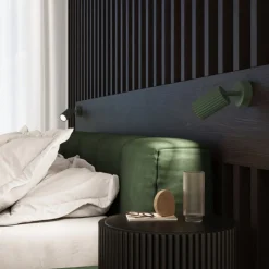 Wandleuchte klein B: 8 cm Grün schwenkbar Aluminium GU10