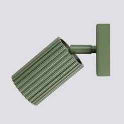 Wandleuchte klein B: 8 cm Grün schwenkbar Aluminium GU10