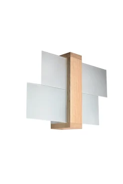 Wandleuchte LEDA in Echtholz