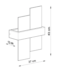 Wandleuchte LEDA in Echtholz