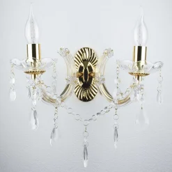 Wandleuchte MARIE THERESE in Gelb 2-flmg