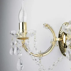 Wandleuchte MARIE THERESE in Gelb 2-flmg