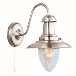 Wandleuchte maritim silber-farben