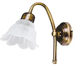 Wandleuchte Messing in Antik edel Flur Schlafzimmer