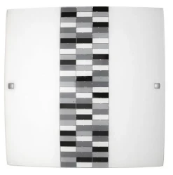 Wandleuchte Metall Milchglas B:40cm E27 blendarm