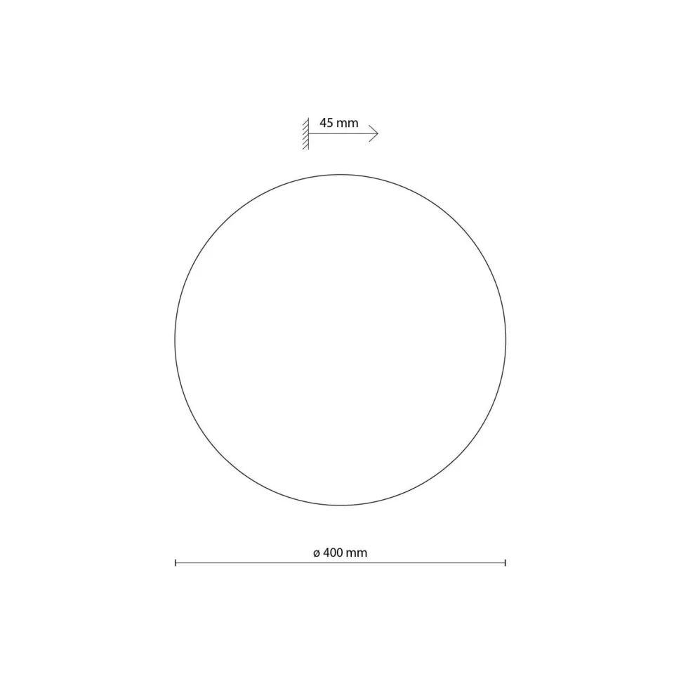 Wandleuchte Metall rund Ø 40 cm Beige für 4x G9 indirekt