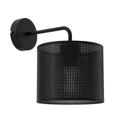 Wandleuchte Metall Schwarz T:26 cm E27 dekorativ Loft