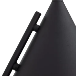 Wandleuchte Metall Schwarz H: 38 cm E27 Retro Design