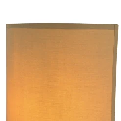 Wandleuchte mit Kabel Schalter Kaffeebraun Stoff ALICE