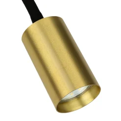 Wandleuchte mit Schalter Schwanenhals GU10 Schwarz Messing