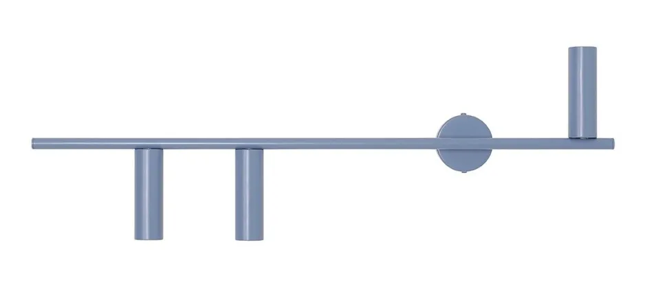 Wandleuchte Retro Blau Metall 3-flammig GU10 dekorativ