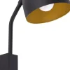 Wandleuchte SARE in Schwarz Gold Wohnzimmer Lampe