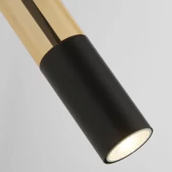 Wandleuchte schmal Ø 10 cm verstellbar in Schwarz Bernstein