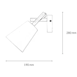 Wandleuchte VAIO Weiß Skandinavisch
