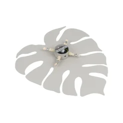 Wandleuchte Weiß indirektes Licht Metall H: 54 cm 4x G9 Blatt