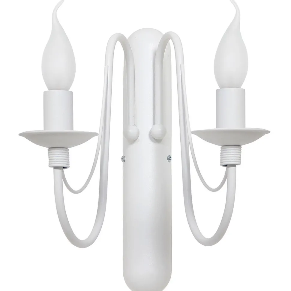 Wandleuchte Weiß Rustikal Lampe Wohnzimmer Flur