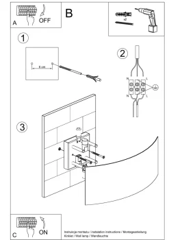 Wandleuchte Weiß Up Down 34 cm breit Metall 2x G9