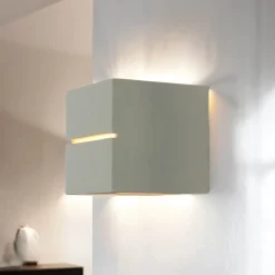 Wandleuchte Weiß Würfel