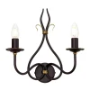Wandleuchter CANDELA 15 B:17cm Rostbraun Lampe
