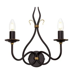 Wandleuchter CANDELA 15 B:17cm Rostbraun Lampe