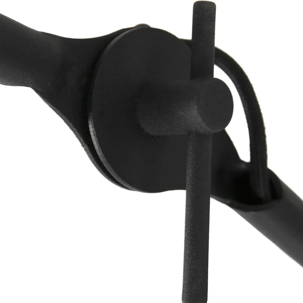 Wandspot beweglich Metall Schwarz T:50 cm E27 Retro