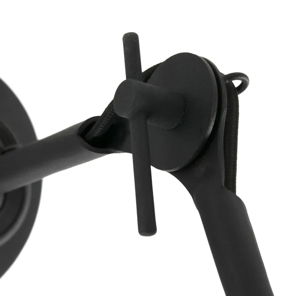 Wandspot beweglich Metall Schwarz T:50 cm E27 Retro