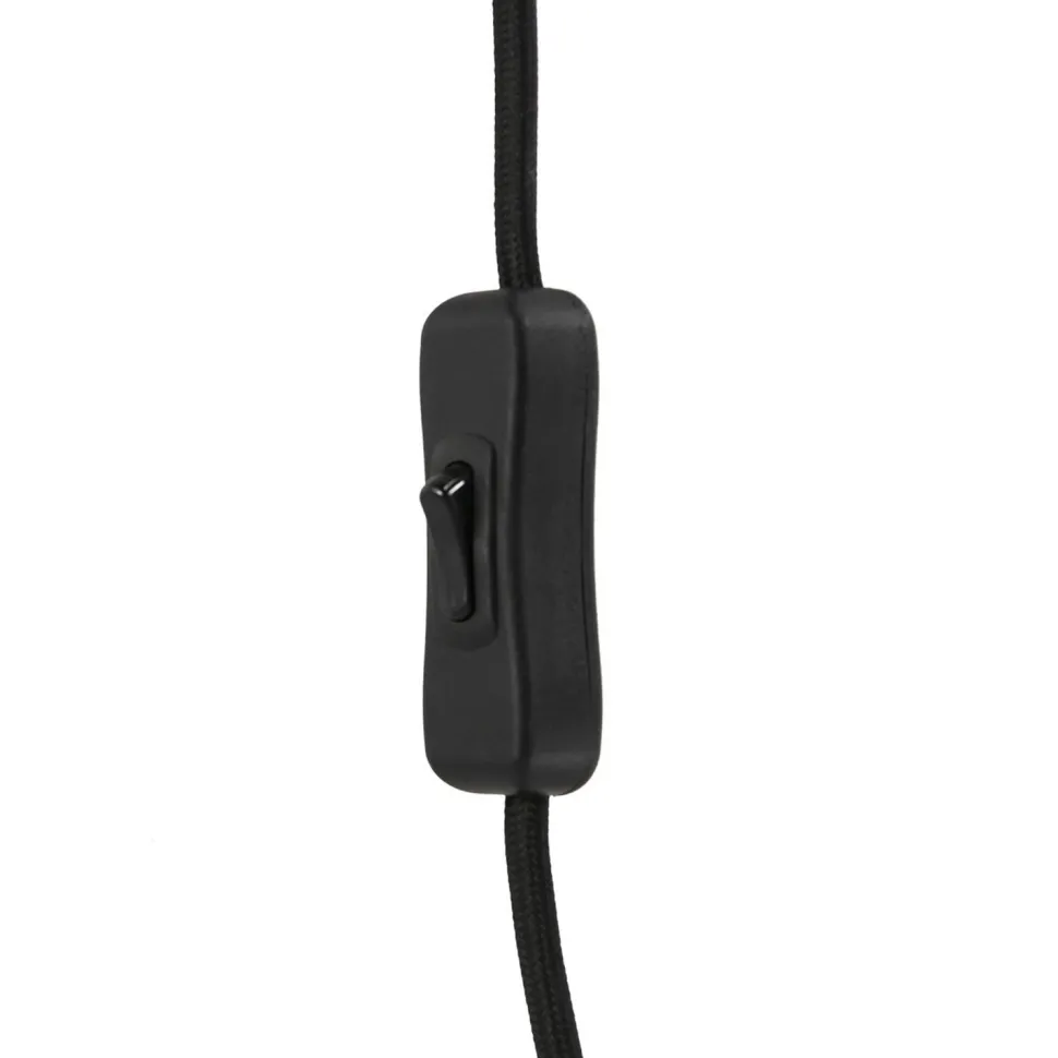 Wandspot beweglich Metall Schwarz T:50 cm E27 Retro