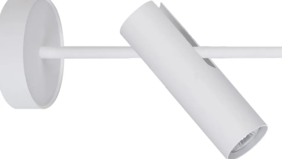 Wandstrahler Innen Metall Weiß GU10 B:28 cm schwenkbar