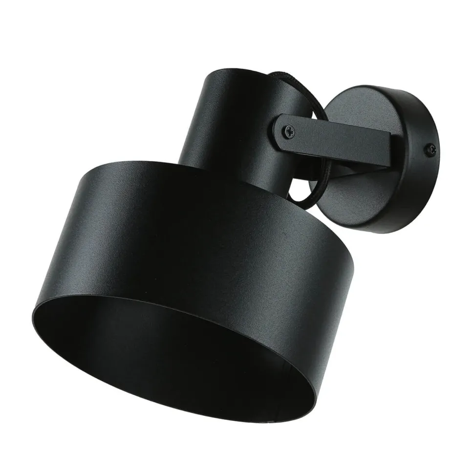 Wandstrahler RIF Schwarz Metallschirm Ø15 cm E27