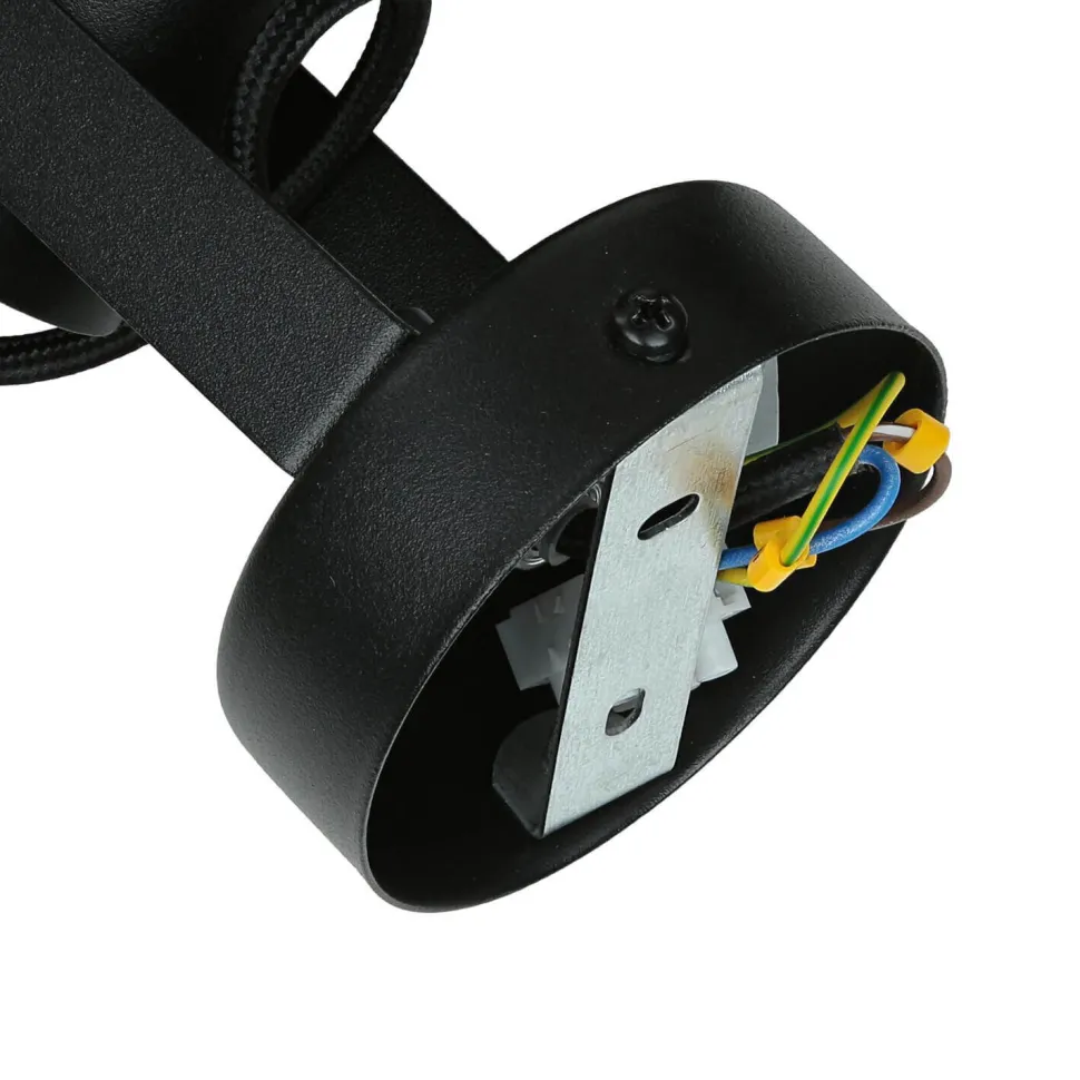 Wandstrahler RIF Schwarz Metallschirm Ø15 cm E27