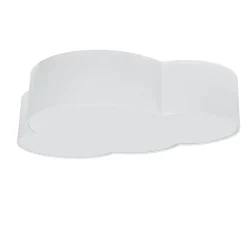 Weiße Deckenlampe Kinderzimmer WOLKI 4-flmg L62cm