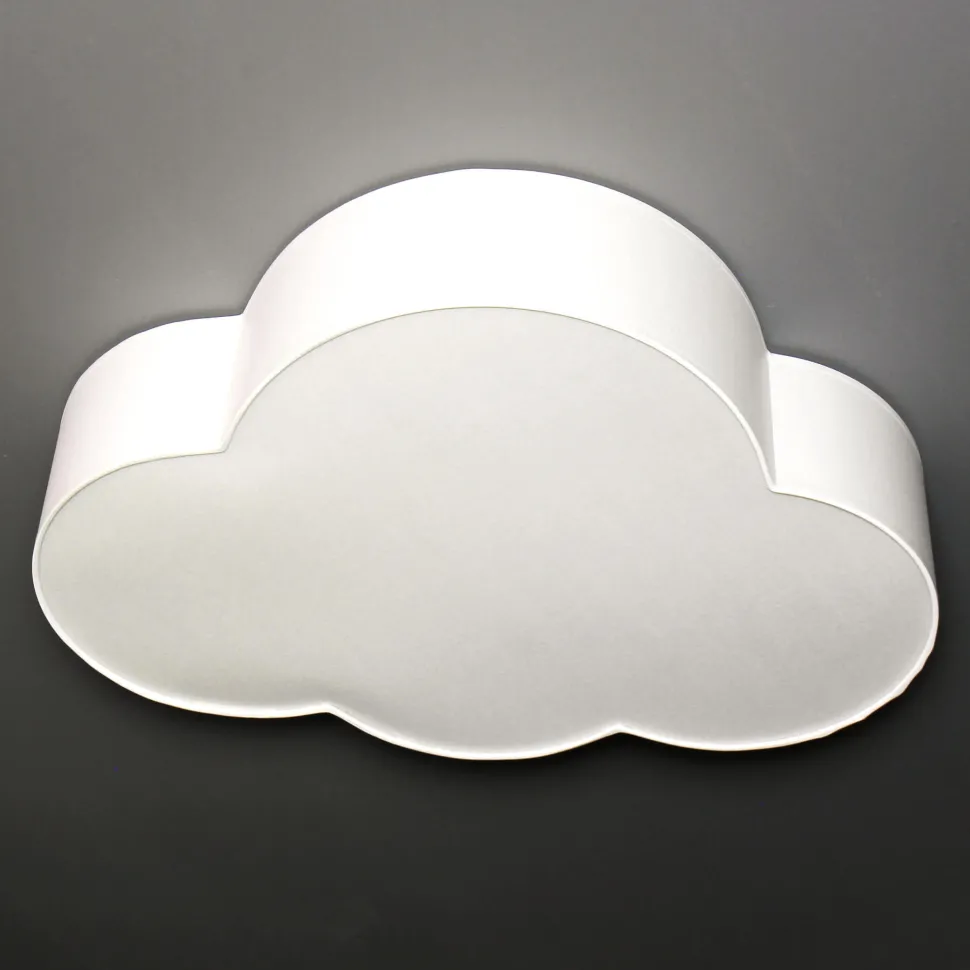 Weiße Deckenlampe Kinderzimmer WOLKI 4-flmg L62cm