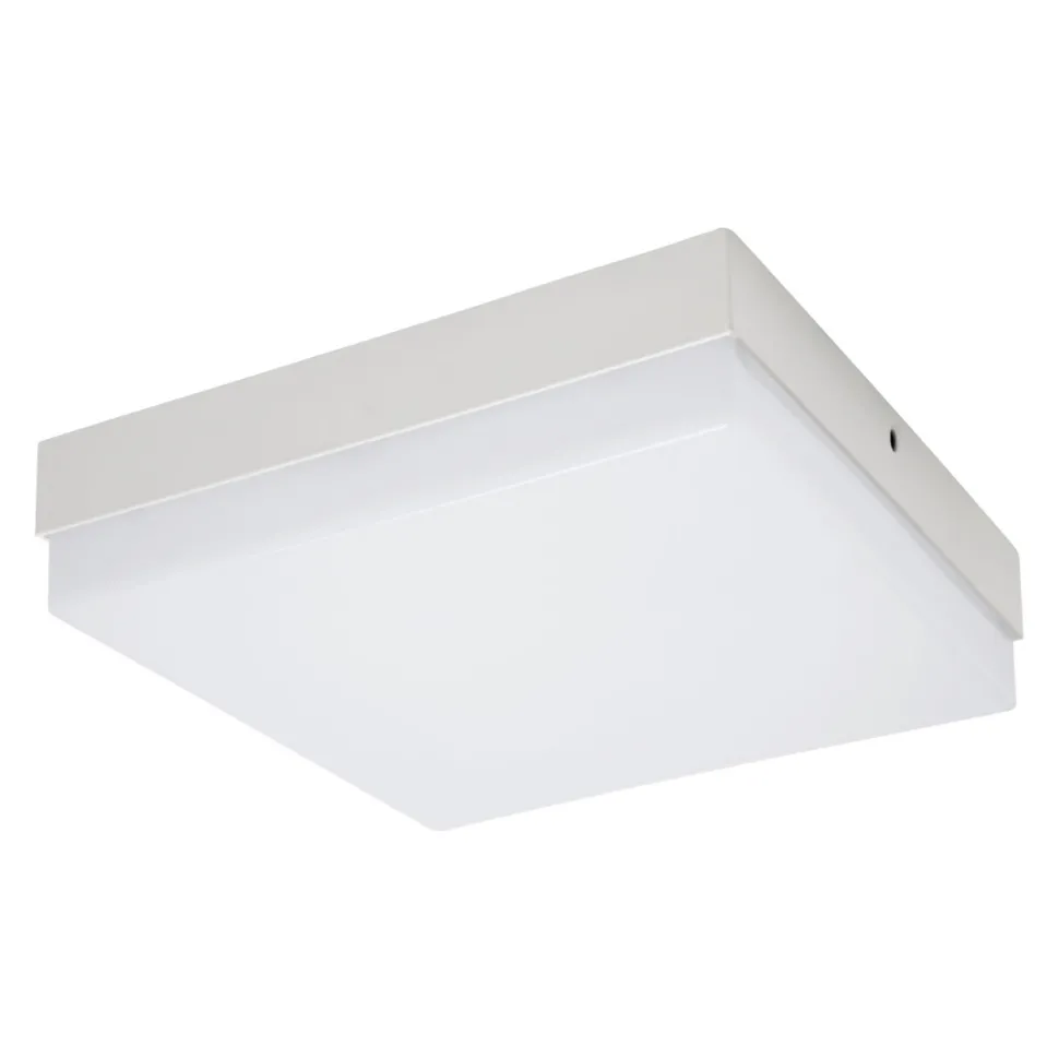 Weiße Deckenlampe LED B: 22 cm eckig 4000 K 2780 lm