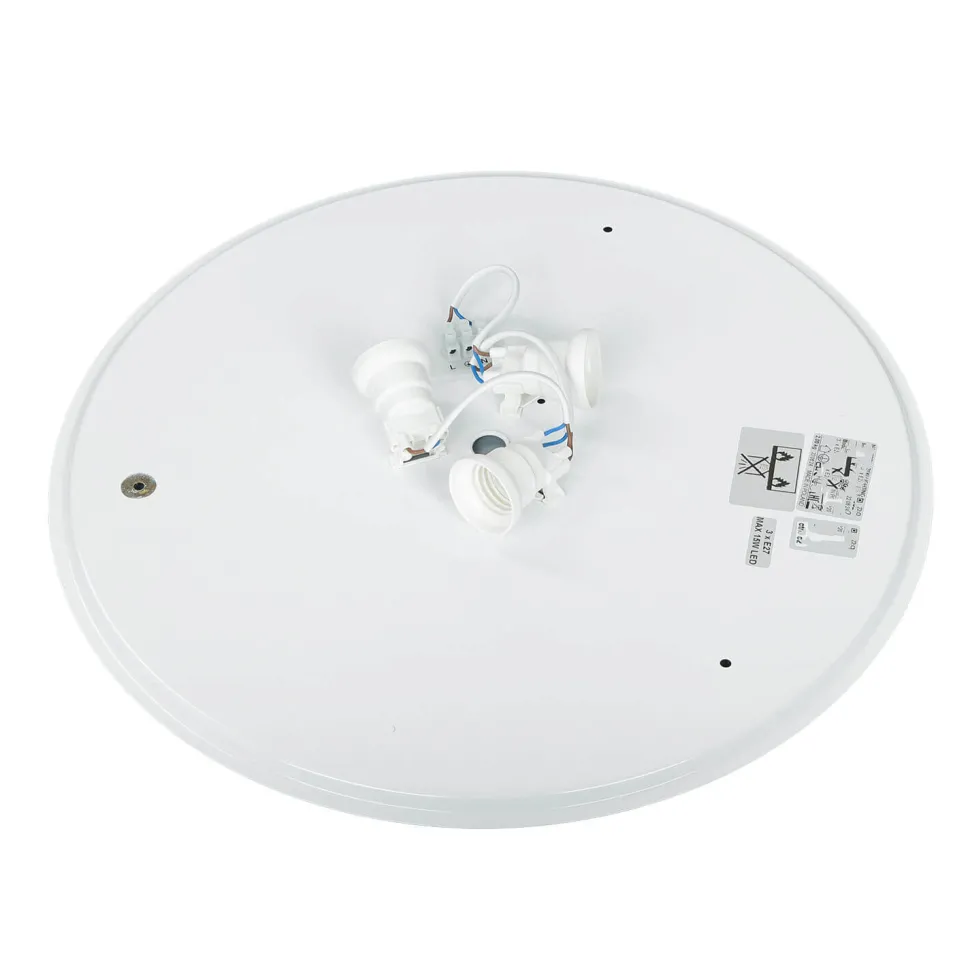 Weiße Deckenleuchte 3-flmg Wohnzimmer Lampe SELINA