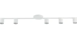 Weiße Deckenleuchte Weiß Metall GU10 110 cm länglich