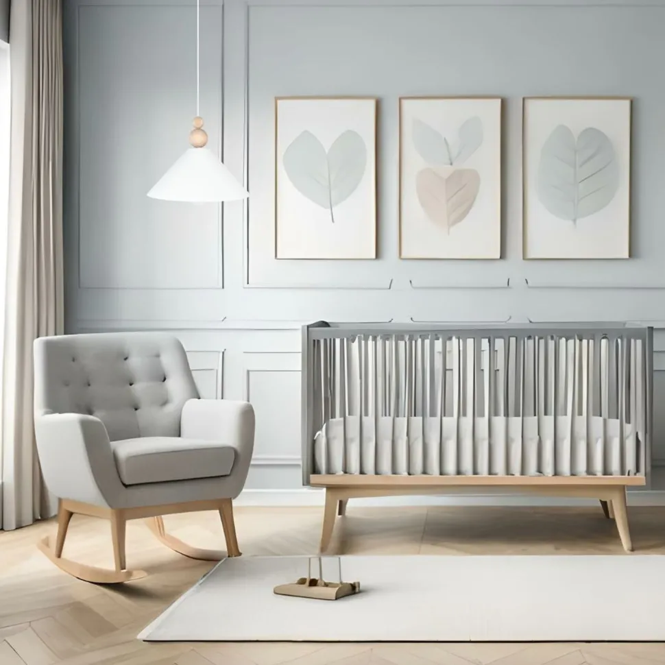 Weiße Hängeleuchte Holz Metall Ø26 cm rund E27 wohnlich