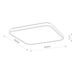 Weiße LED Deckenleuchte Metall IP44 4000K blendarm