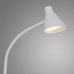 Weiße LED Stehleuchte Metall 150 cm 4 W 3000 K flexibel