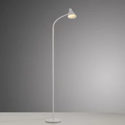Weiße LED Stehleuchte Metall 150 cm 4 W 3000 K flexibel