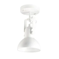 Weiße Spot Lampe DALLAS Retro Design E14 verstellbar