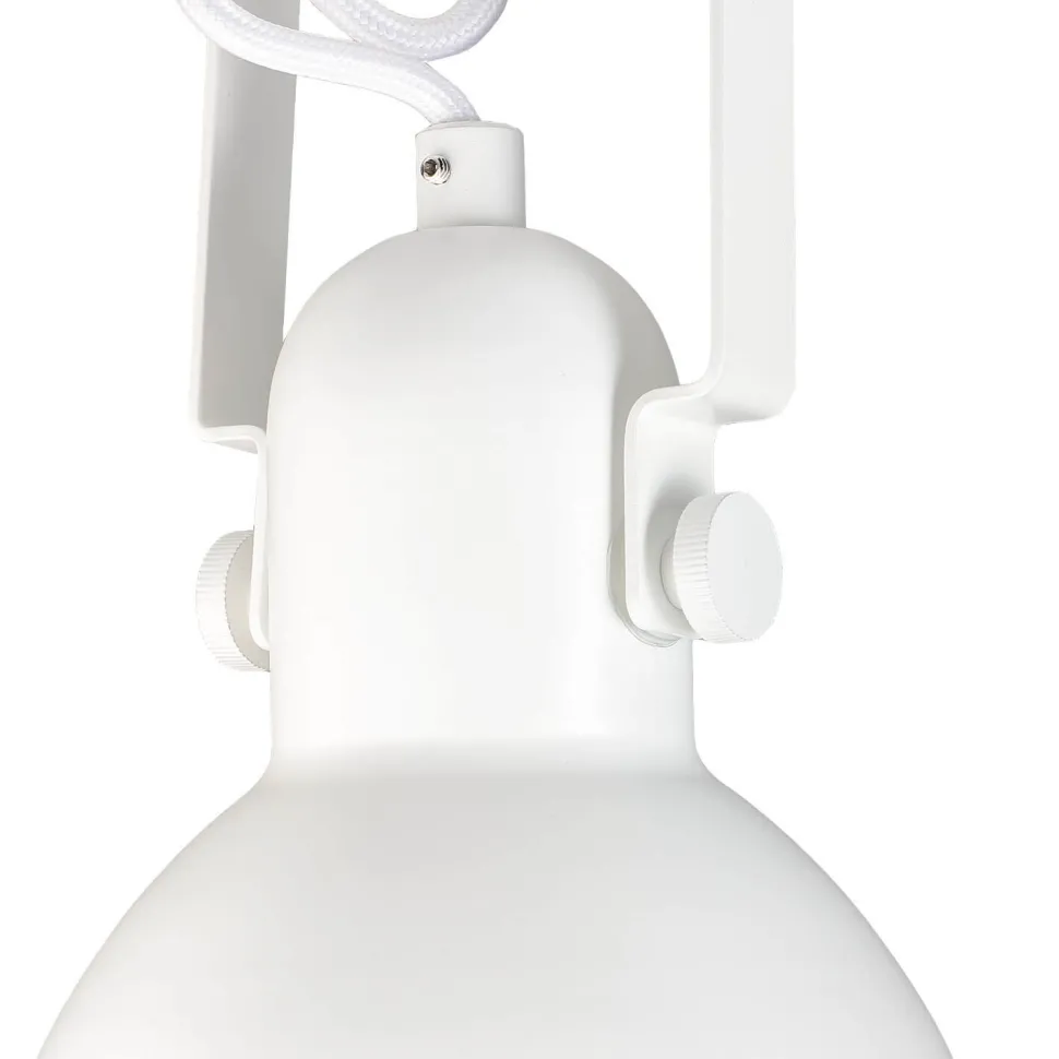 Weiße Spot Lampe DALLAS Retro Design E14 verstellbar