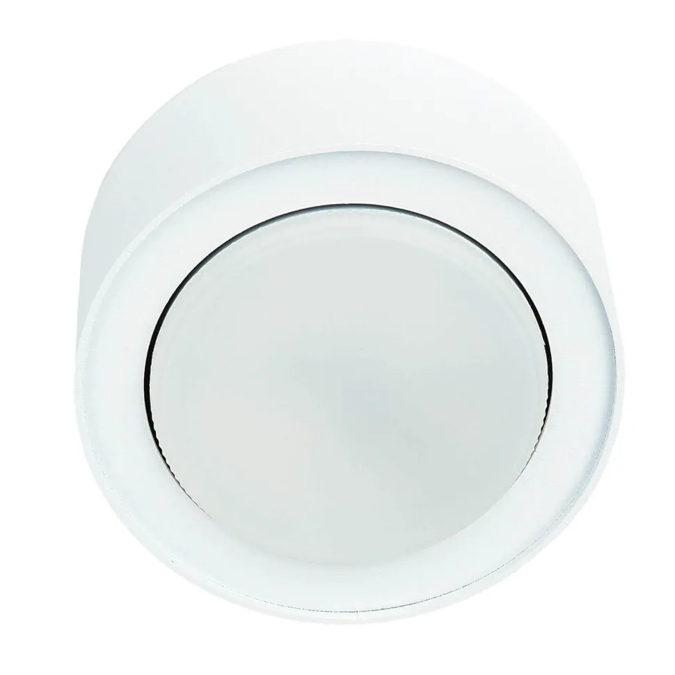 Weißer Deckenspot blendarm GX53 wohnlich JAMEY