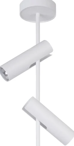 Weißer Deckenstrahler Metall GU10 H:55 cm beweglich