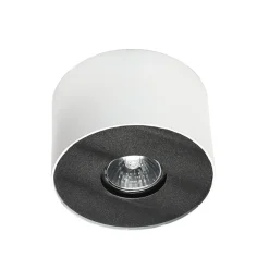 Weißer Deckenstrahler POINT Ø13cm H:9cm GU10 Modern