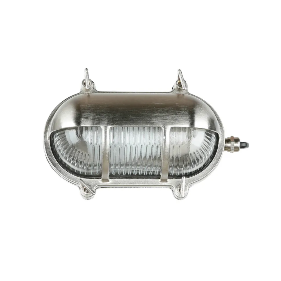 Wetterfeste Wandlampe SKIATHOS Nickel Maritim IP64