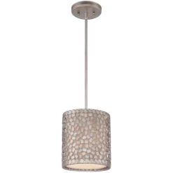 Wohnliche Deckenlampe ASTILLA in Silber Vintage
