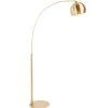 XXL Bogenlampe Metall 205 cm E27 Retro elegant in Gold